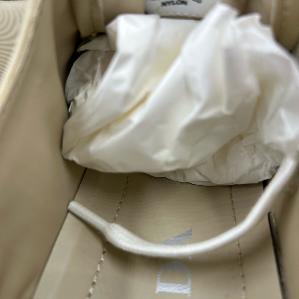 Women's Prada re-wheel gabardine sneaker in Desert beige size 40.5 made in Italy - Picture 11 of 12